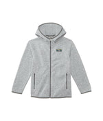 LLBean Kids Hooded Sweater Fleece Pewter