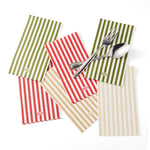 Tonal Striped Disposable Napkin Set 100 Pieces