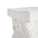 Talia Outdoor Patio Modern Artistry MGO Side Table, White