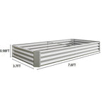 Raised Garden Bed Kit - Metal 7.6x3.7x0.98 ft