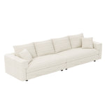 4 Seat Modern Comfy Upholstered Sofa Cloud Couch