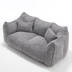 Comfortable Dual Beanbag Chair With High Resilience Foam Core For 2 People