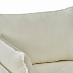 Oversized Chaise Lounge Chair with Ottoman and Storage in Beige