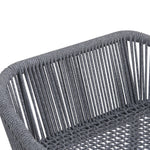 La Push Outdoor Patio Dark Gray Rope Barstool (Set of 2)