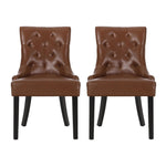 Cheney Contemporary Dining Chair Tufted Upholstery (Set of 2)