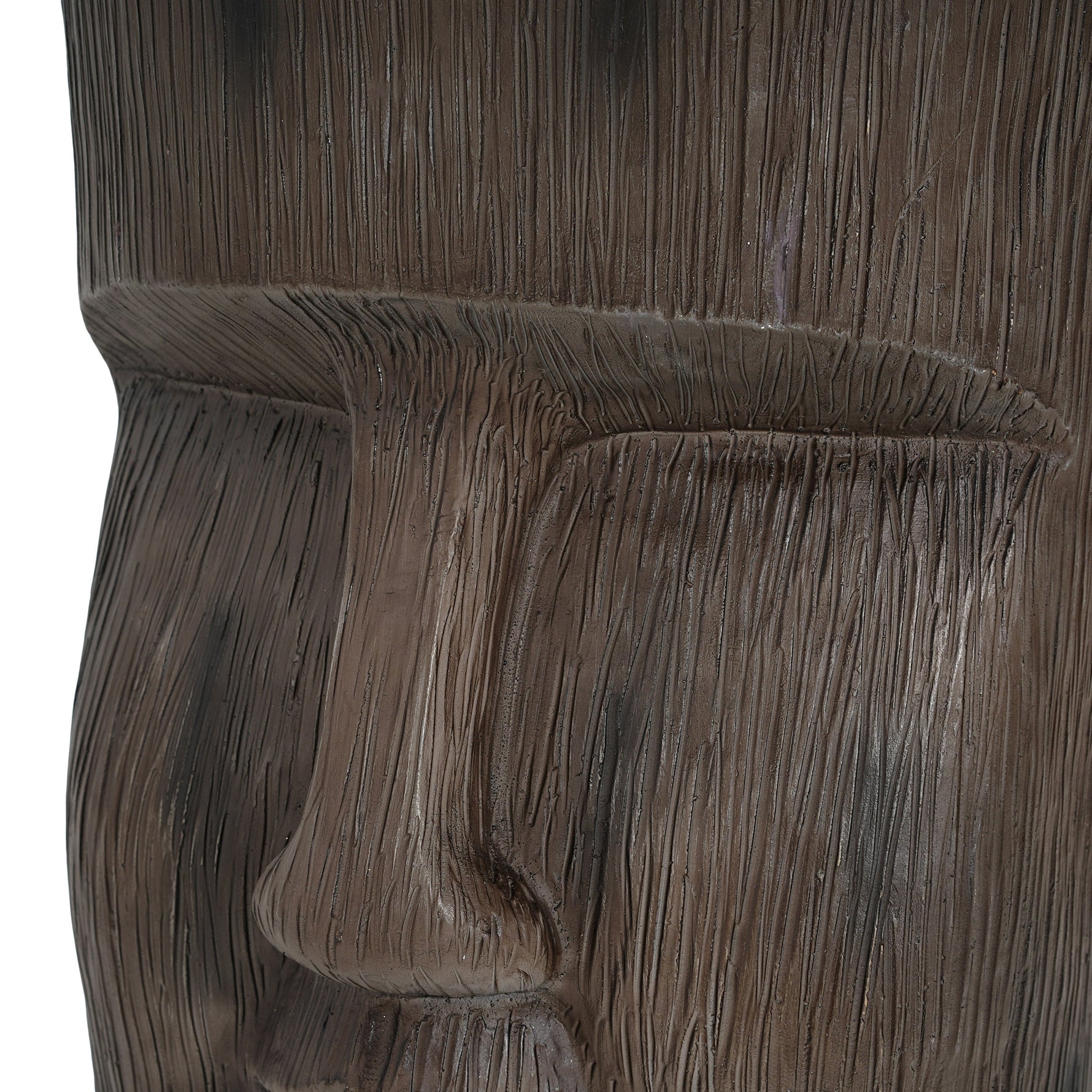 Outdoor Side Table Easter Island Moai Statue Pedestal