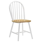 Greer Natural Brown And White 5-Piece Dining Set