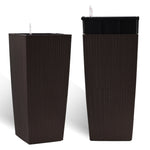 30 in Tall Large Flower Pot Planter with Self-Watering Drainage Holes