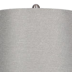 Ashland 27" Contemporary Metal Table Lamp Set in Brushed Nickel