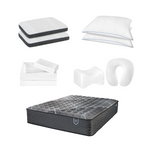 Restonic ComfortCare Plush King Size Mattress with Premium Comfort Bedding Pack
