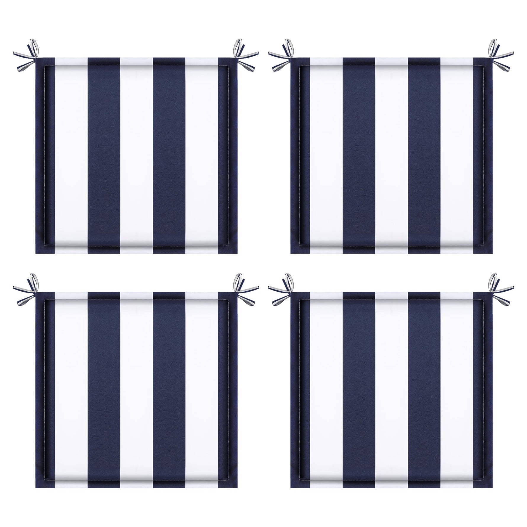 4PCS Outdoor Patio Seat Cushion Replacement with Ties