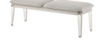 Laveda Boucle Bench - Light Gray / White
