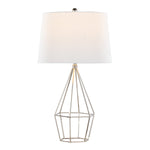 Diana 29" Contemporary Metal Table Lamp Set in Polished Nickel