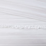 4 Piece Reversible Ruffle Quilt Set with Throw Pillow White King/Cal King