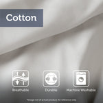 3 Piece Tufted Cotton Chenille Palm Comforter Set Off-White Full/Queen