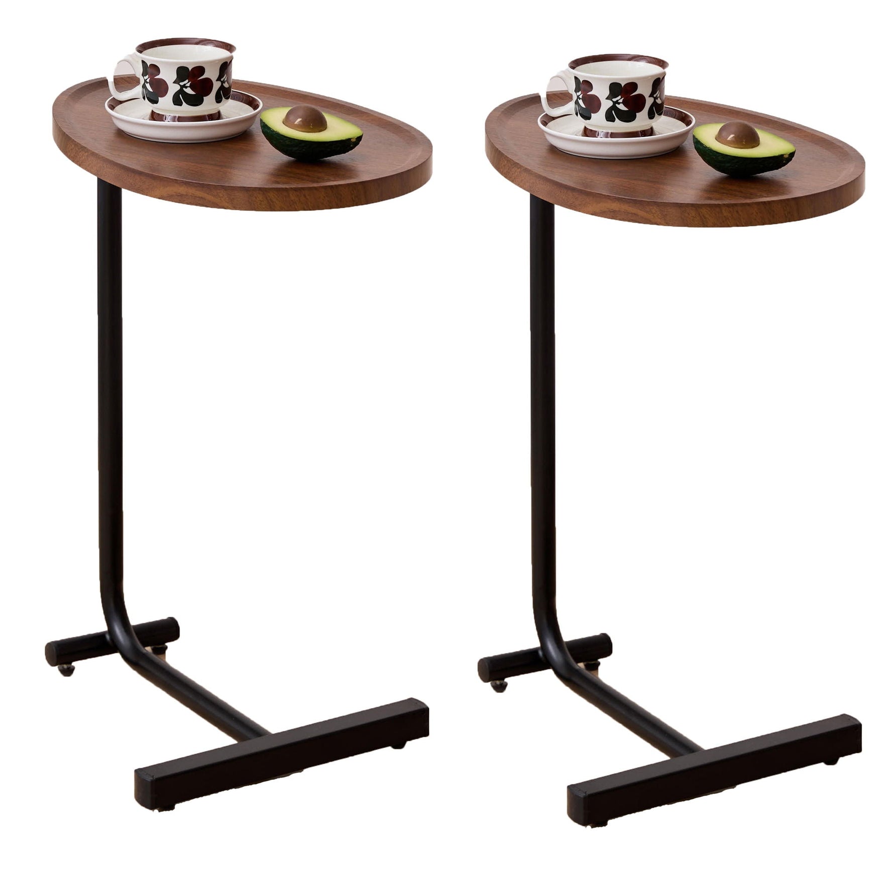 C-Shaped Side Table for Sofa and Bedroom