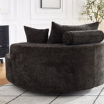 55'' Chenille Foam Single Swivel Chair