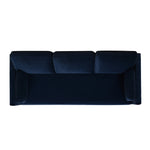 Knox 84' Modern Farmhouse Sofa, Dark Navy Blue Performance Velvet