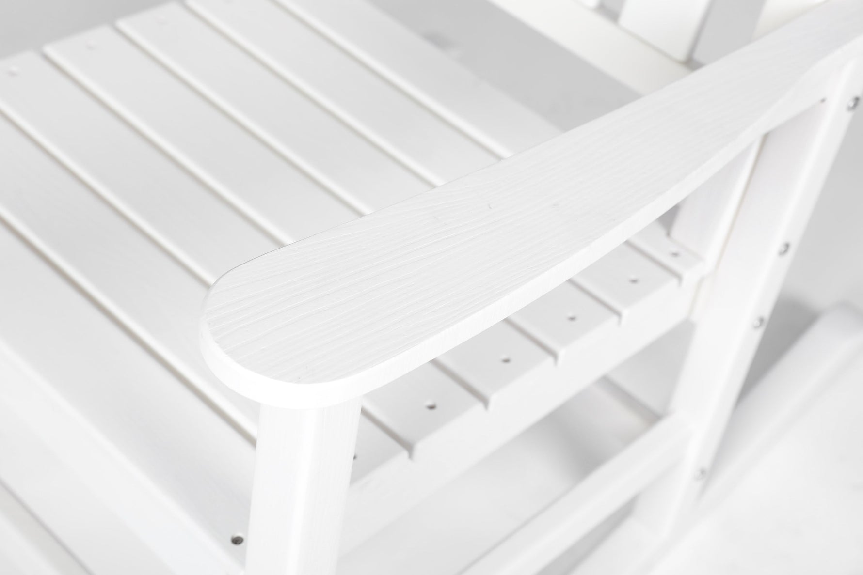 Oversized Rocking Chair with Wood-Texture Outdoor Design