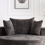 55'' Chenille Foam Single Swivel Chair