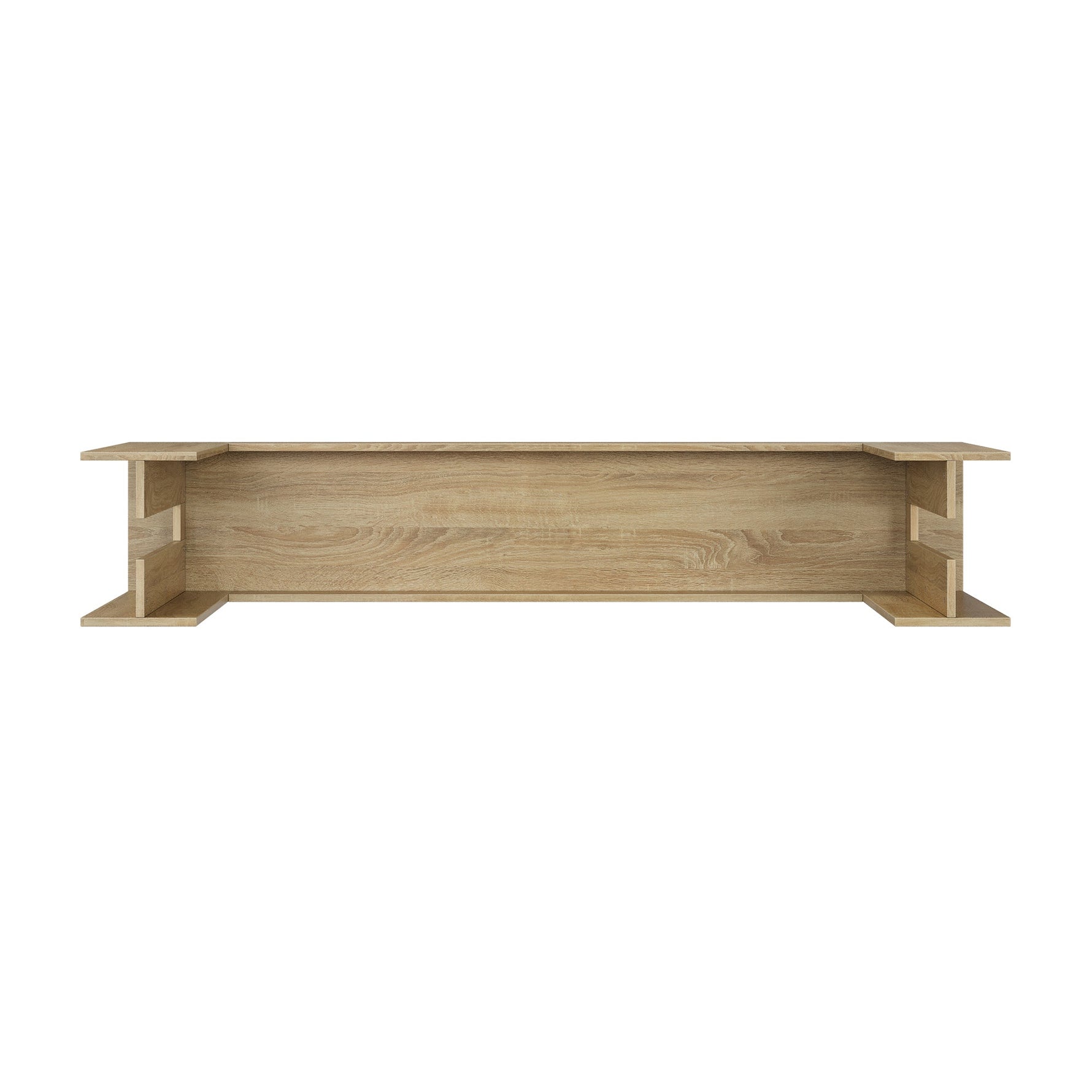 Farmhouse Style Oak-Colored Extra-Long Console Table