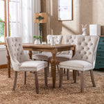 Nikki Collection Modern Velvet Upholstered Dining Chair Set