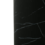 Contemporary Outdoor Lightweight Concrete MGO Side/End Table with Black Marble Finish