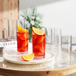 Barcelona Acrylic Highball Glassware, Set of 8