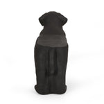 MGO Dog Bench - Outdoor Labrador Design, Matte Black