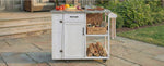 Outdoor Kitchen Island Fir Wood Prep Station