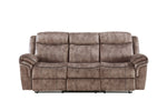 Zubaida Two Tone Recliner Sofa with USB Port and Drop Down Table
