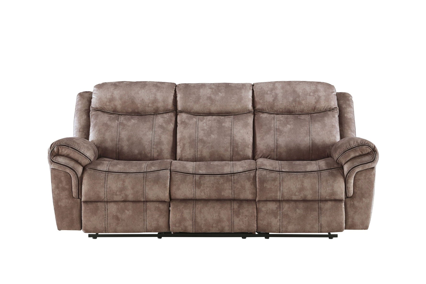 Zubaida Two Tone Recliner Sofa with USB Port and Drop Down Table