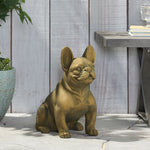 Dog Garden Sculpture, Outdoor French Bulldog Garden Statue