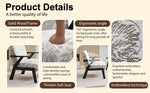 Mid-Century Modern Lounge Armchair - Seat Cushion (Beige + Grey)