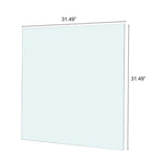 Square Tempered Glass Top