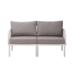 The Sleek All-Weather Resin Outdoor Loveseat and Coffee Table Set
