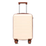 14'/20' 2-Piece Beige ABS Spinner Wheel Luggage Set
