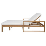 TREXM Outdoor Double Lounge Chair with 5-Position Adjustable Backrest