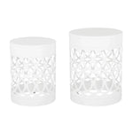 Outdoor Metal Set of 2 End Tables