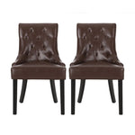 Cheney Contemporary Dining Chair Tufted Upholstery (Set of 2)