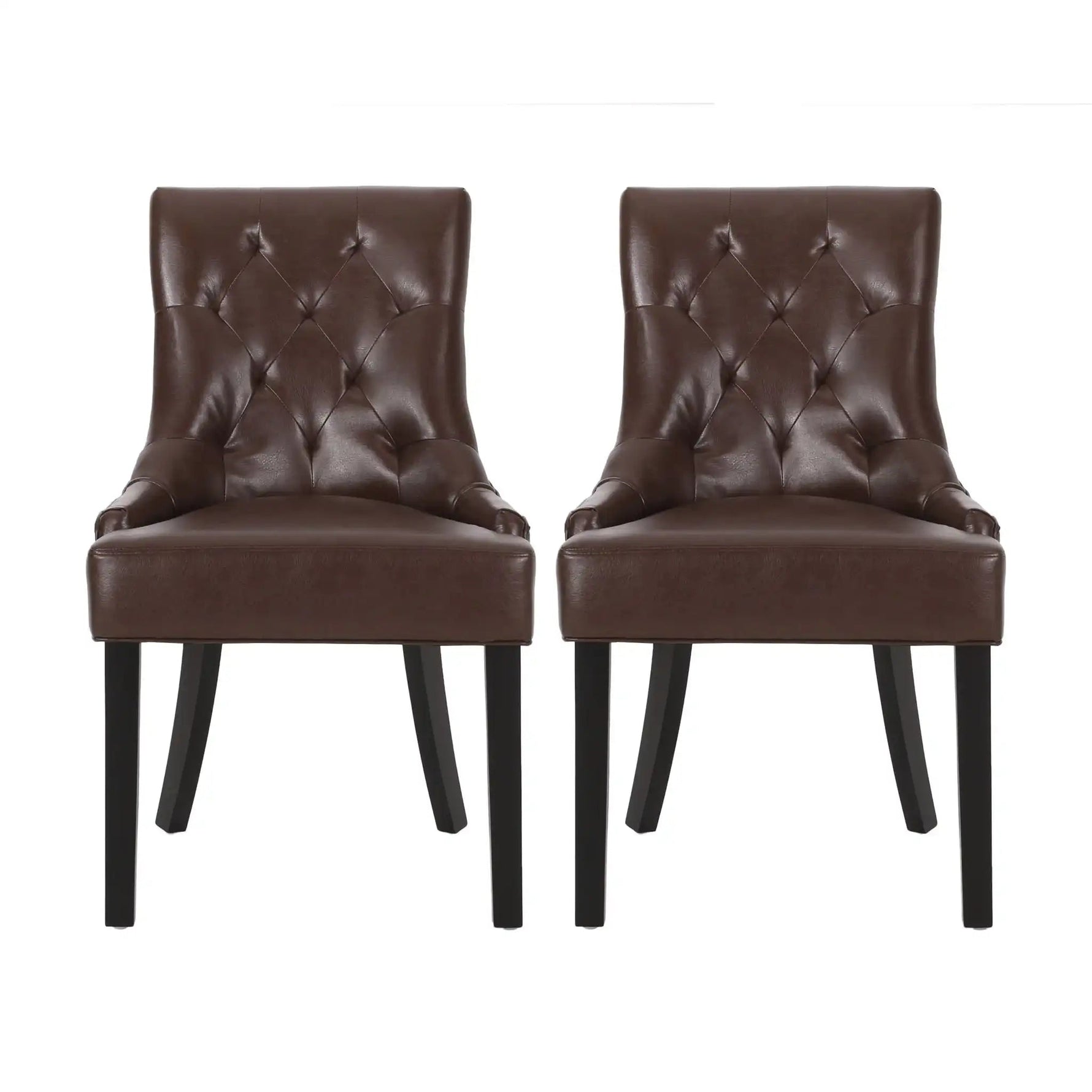 Cheney Contemporary Dining Chair Tufted Upholstery (Set of 2)