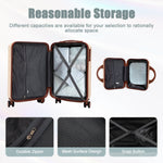 14'/20' 2-Piece Beige ABS Spinner Wheel Luggage Set