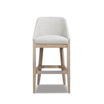 Newport 30.5" Coastal Curved Back Upholstered Barstool