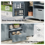 K&K 66.5" Outdoor Kitchen Island for Big Green Egg Grills