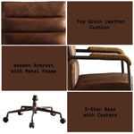 Harith Retro Top Grain Office Chair