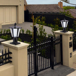 15' Solar Powered Outdoor Lantern, Modern Garden Light with LED (2-Pack)