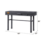 Cargo Vanity Desk With Functional Storage