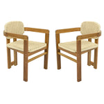 Outdoor Woven Rattan Chair Set Two Accent Chairs
