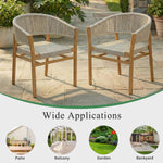 Outdoor Accent Chair Set 2 Person Seating Group