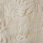Palm Leaf Burnout Window Sheer Natural 50x84 Inches
